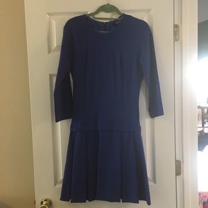 Long sleeved, drop waist dress